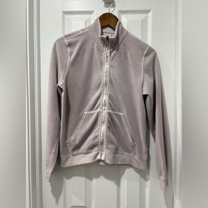 Eddie Bauer Y2K Women's Light Purple Zip-Up sweater Jacket